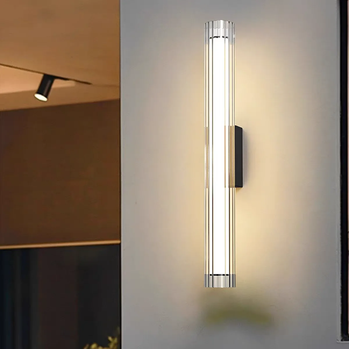 Italian New Light Luxury Wall Lamp Simple Glass Personalized Designer for Living Room Bedroom Bedside High-end Nordic Lamps
