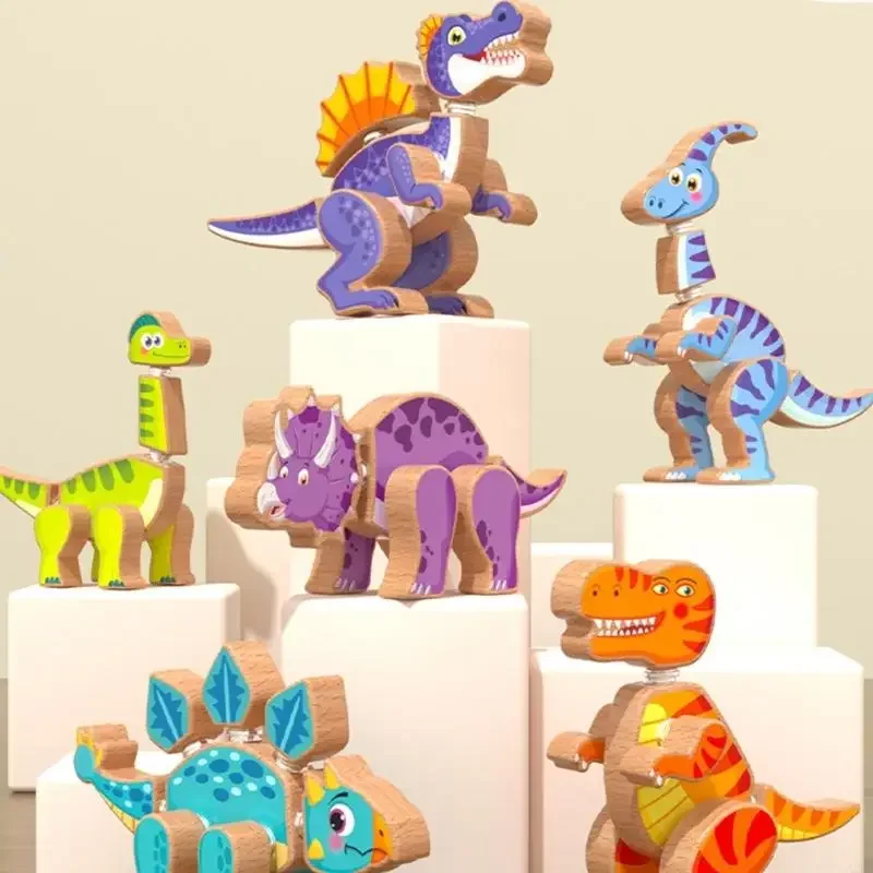 

DIY Dinosaur Building Set For Toddlers 3+ Years Develop Hand Eye Coordination Through Imaginative Play 15UB