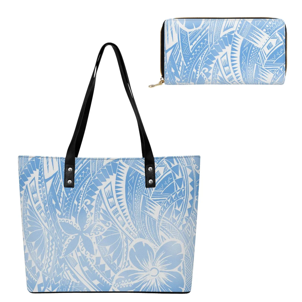 

Hawaiian Bag Wallet Exquisite Mini Bag Fashionable Wallet And Handbag Custom-Printed Polynesian Fun Handbag New Color Bag Set