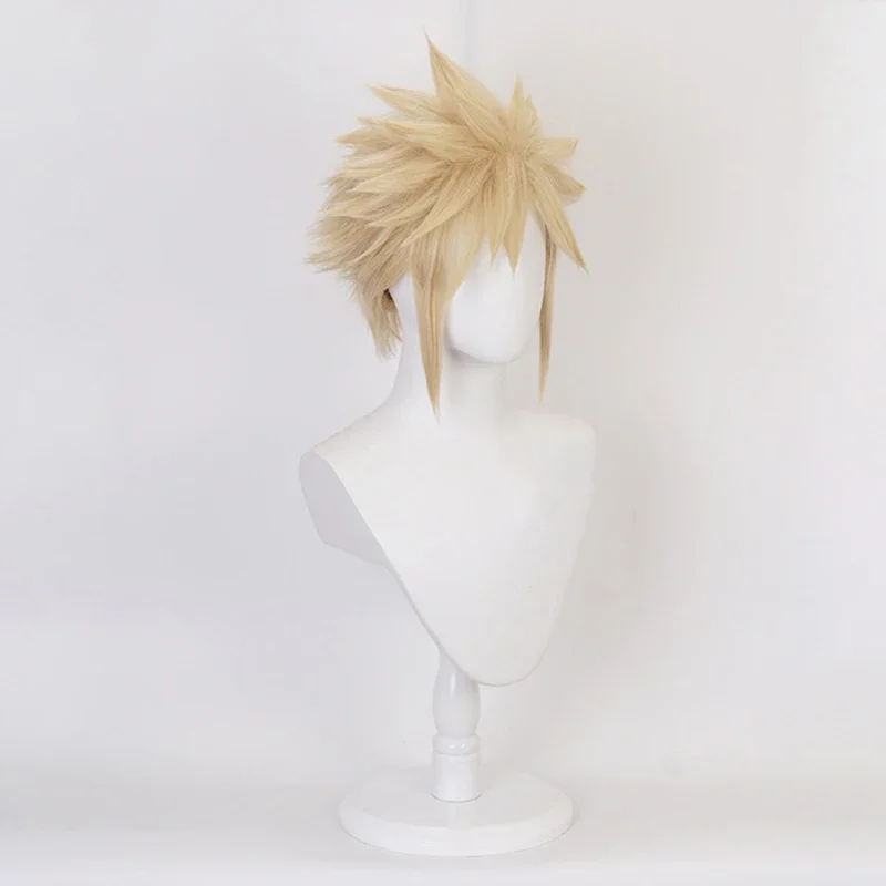New Game Final Fantasy VII Cloud Strife Cosplay Wig Adult Men Women Splicing Hairstyle Heat Resistant Synthetic Wigs Halloween