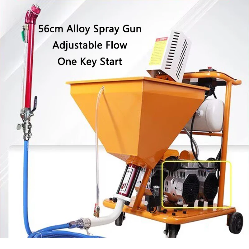 Putty Powder/Waterproof &Fireproof Coating Spraying Machine 4500W High Pressure Airless Sprayer Cement Slurry/Polyurethane/Paint