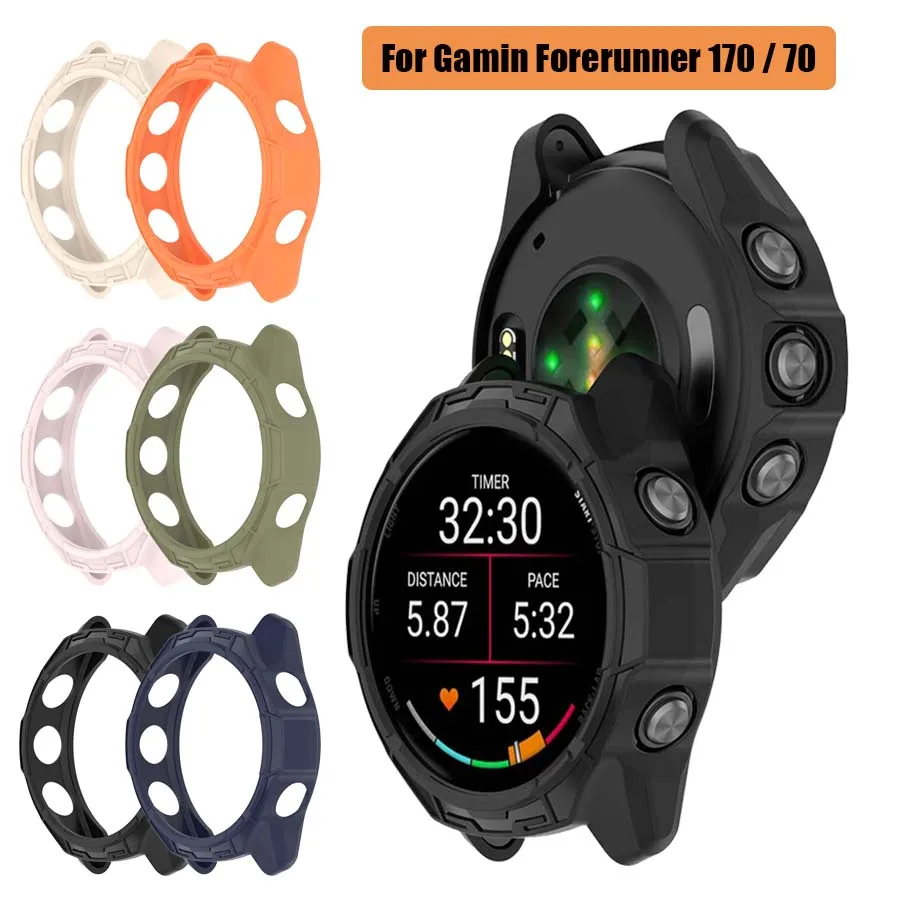 Protective Cover For Garmin Forerunner 170 Music Case TPU Shookproof Shell Frame Bumper For Forerunner 70 Protector Accessories