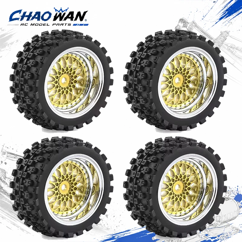 1/10 Scale RC on Road Tires with Plastic Rims 12mm Hex Hub Compatible with Tamiya TT01 TT02 Kyosho Sakura D3 Traxxas 4Tec 2.0 To