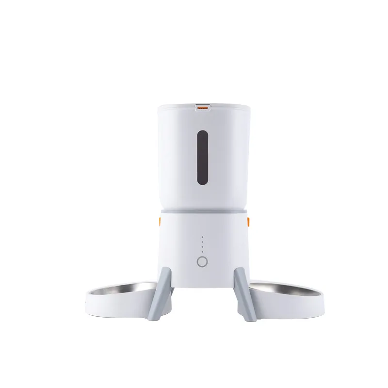 

5L pet intelligent feeder APP controls remote feeder, one machine double bowl cat and dog automatic feeder
