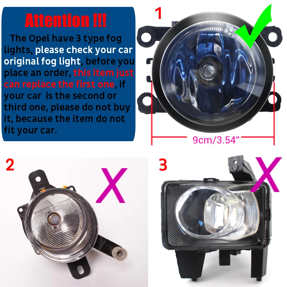 2IN1 30W H11 LED Fog Light Assembly with DRL Design For Vauxhall Opel Vectra C 2002-2008 Aluminum Car Fog Daytime Running Lamp