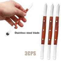 Espátula de yeso para laboratorio Dental, cúter de cera, cuchilla, herramienta de dentista para Material de impresión, equipo de laboratorio Dental