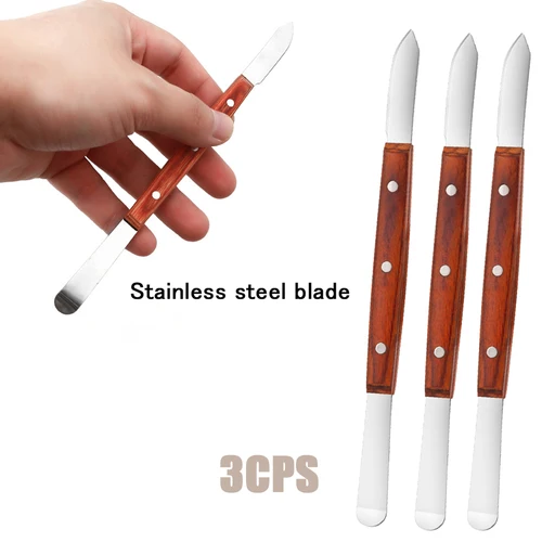 Espátula de yeso para laboratorio Dental, cúter de cera, cuchilla, herramienta de dentista para Material de impresión, equipo de laboratorio Dental