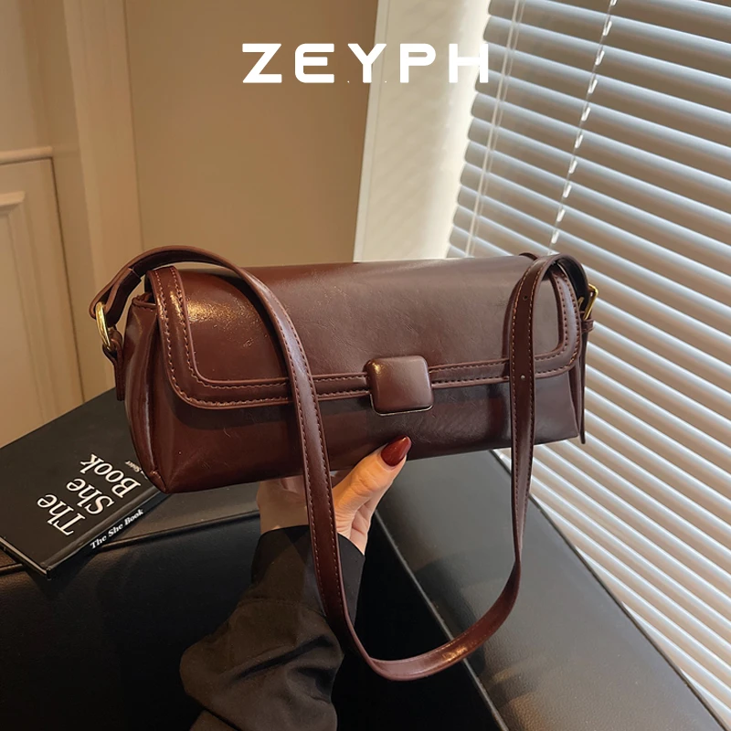 

Zeyph 2025 Winter New Y2K Retro Design Mini PU Leather Flap Bag Women Handbags and Purses Shoulder Bag Lady Crossbody Bag