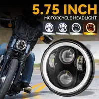 Faro LED de 5,75 pulgadas, 5 3/4 "", DRL, 40W, faros de motocicleta para Harley Sportster 883 XL883 FXCW