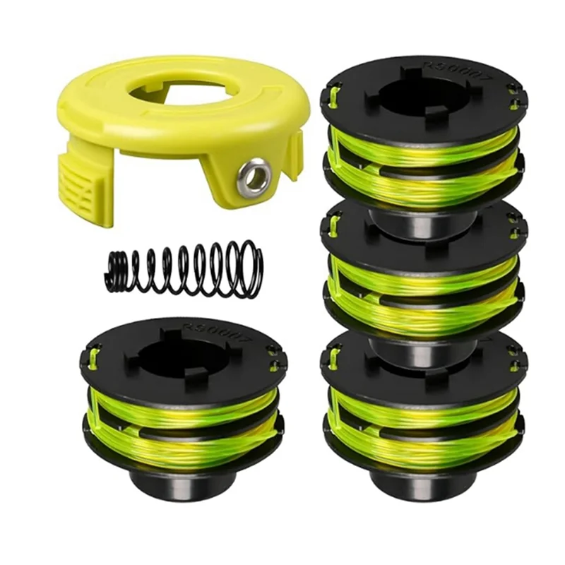 ABNM Trimmer Spool For Ryobi Rlt3025f RAC119 Mowing Rope,RAC118 Cover And Spring