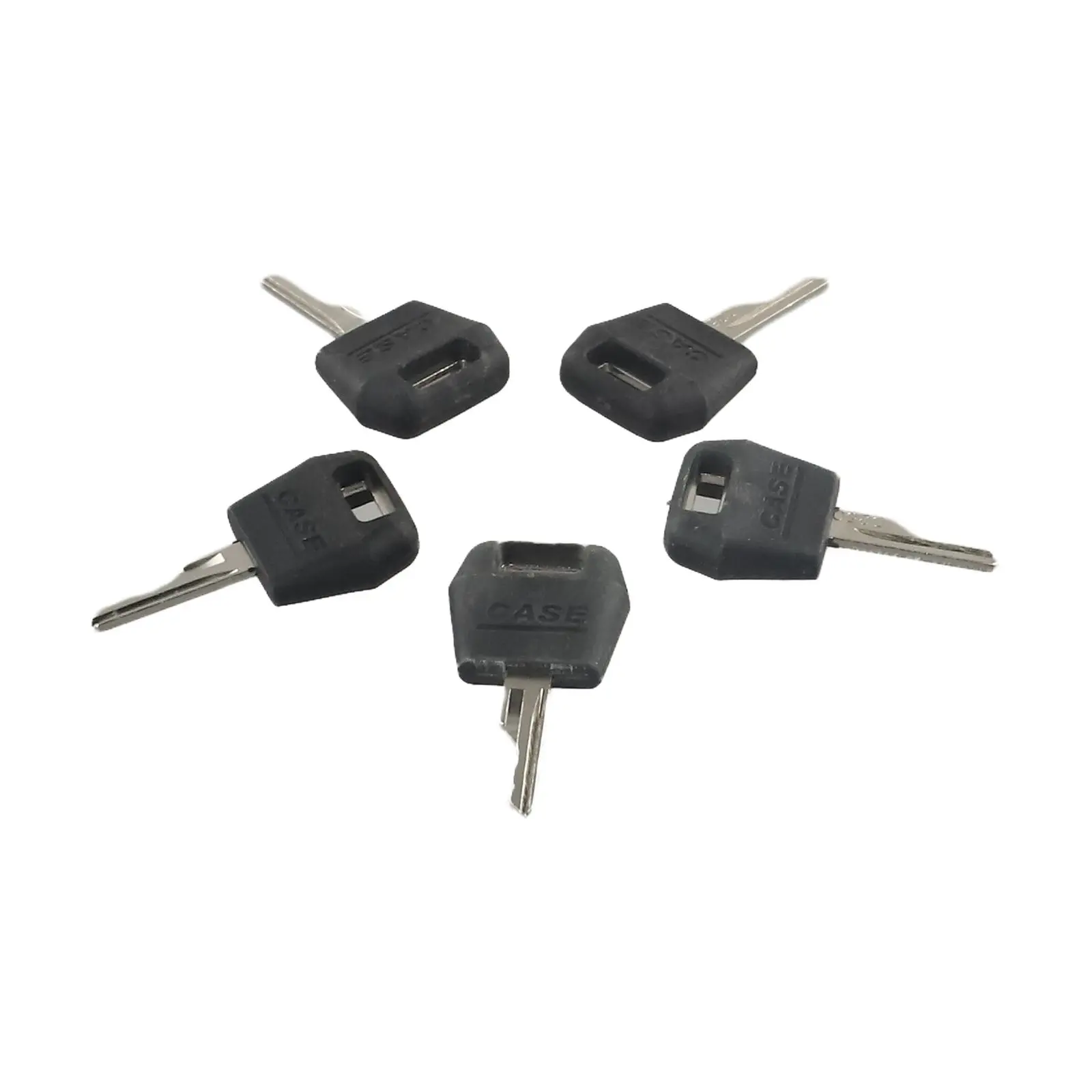 Replacement Ignition Key Set of Five Suitable for a Range of For Case Equipment including Tractors and Skid Steers