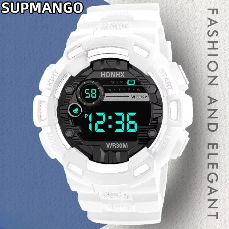 719 Kids Sport Watches LED Digital Watches for Children Silicone Strap Wristwatch Student Girl Boy Clock image 5