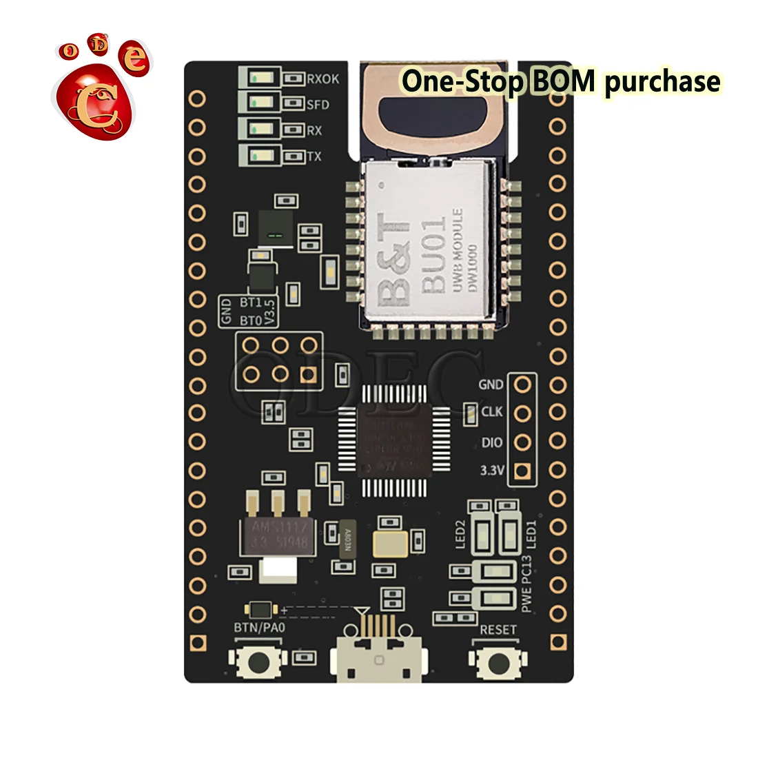 

BU-01 BU01 UWB indoor positioning module label + base station ultra-wide band short range high precision ranging module BU01