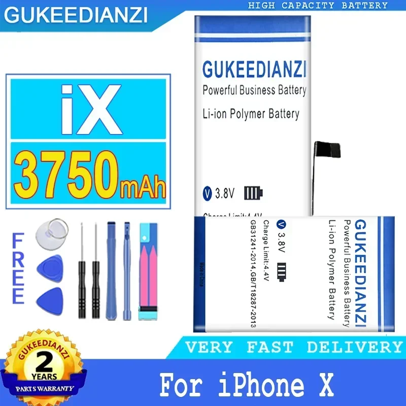 

X 3750mAh High Capacity Mobile Phone Battery For Apple iPhone X