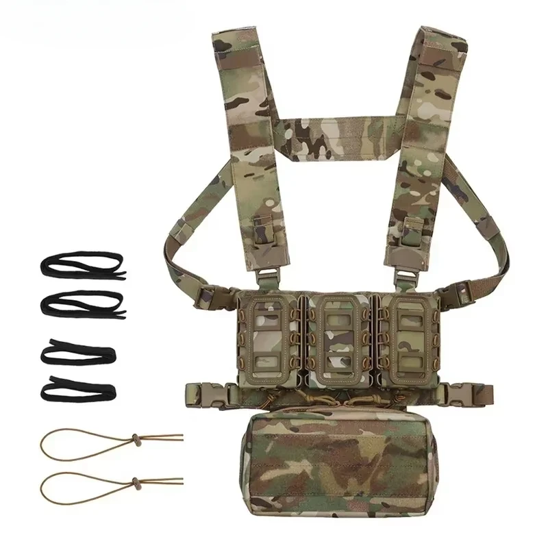 Tactical Laser Cut Chest Rig Vest CS Shooting Hunting Training Protective Wargame Paintball Accessories Outdoor Sports Equipment