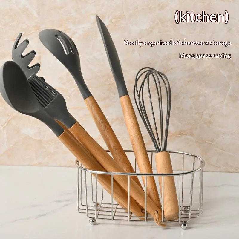 New 1pc Stainless Steel Storage Basket Rustproof Quick Drain Design For Bathroom Organizing Skincare Cosmetics