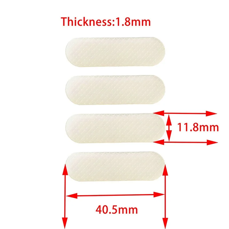 

Self-adhesive Antislip Silicone Footgrip for Keyboard Mod,4 Pcs,Anti-skidding Back Strip,Rubber Keyboard Pad