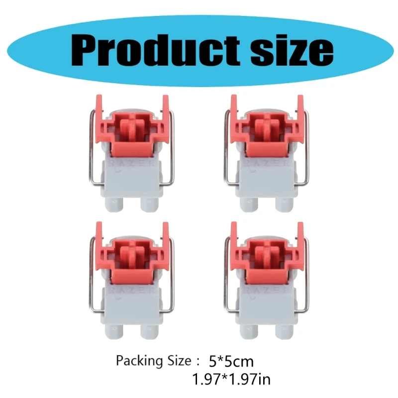 4Pcs V2 Slient Liner Red Switch Hot-Swappable DIY Clicky Linear Optical Switches for razer Huntsman Elite Mechanical Keyboard