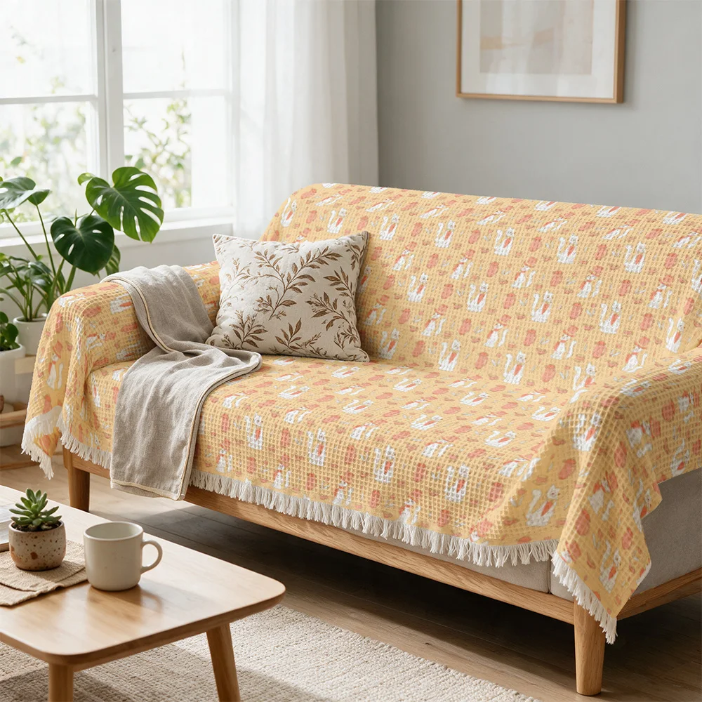 Chunky Patterned Throw Blanket Sofa Couch Cover Decorative Knit Throw Wrap for Living Room Home Decor Cozy Seasonal Bed Gift