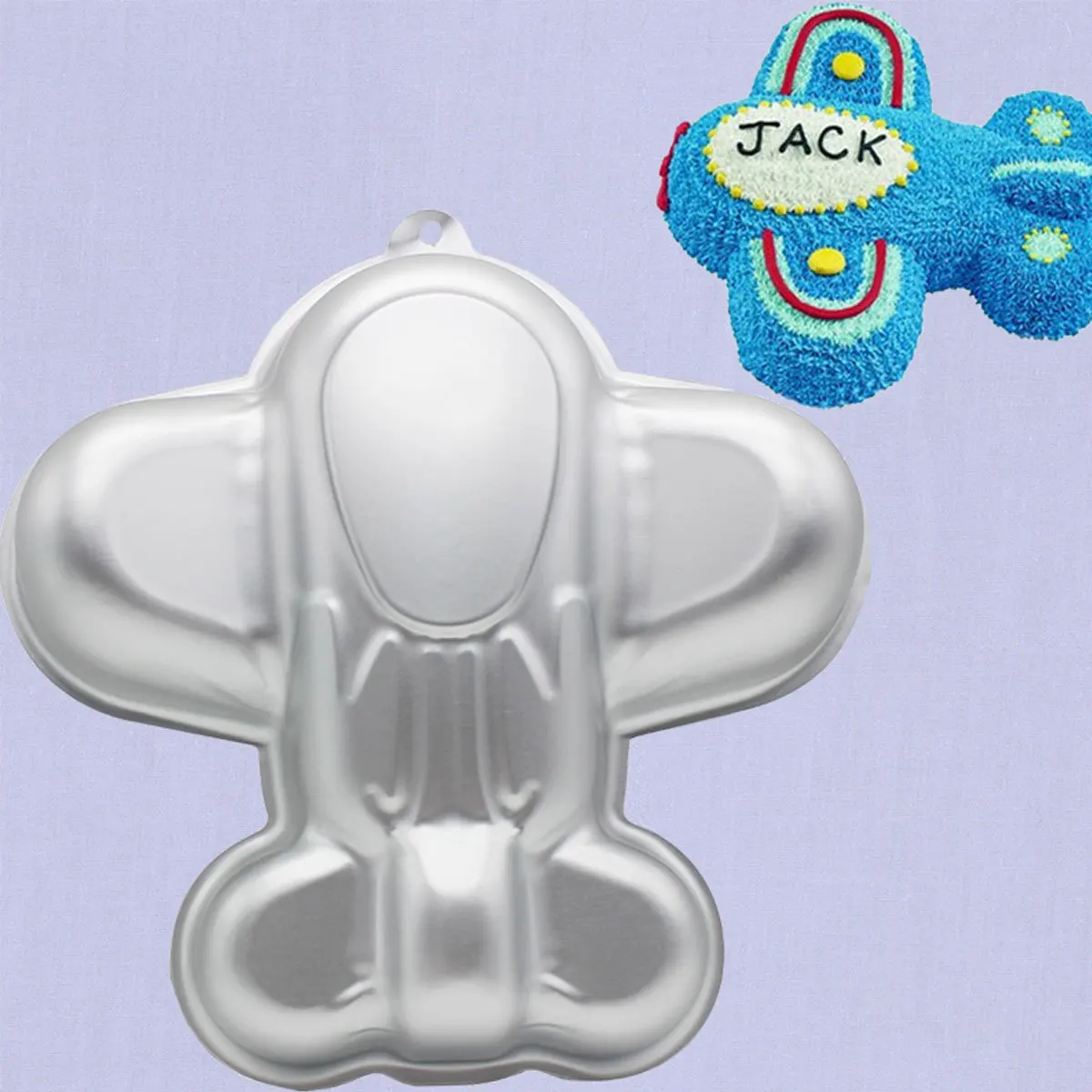 

1Pcs Airplane Shape Cake Pan Food Grade Aluminum Alloy Rust Resistant Non Stick DIY Cake Mold Airplane Shape Fondant Mold