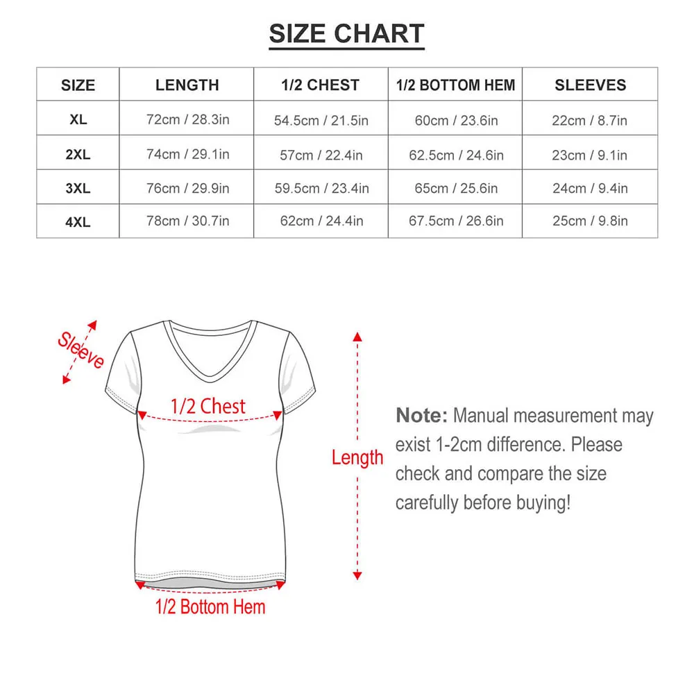 Design Customized T-Shirts Custom Made Your Image V Neck T Shirt Short-Sleeve Woman Elegant Tee Shirt Summer Print Top Plus Size