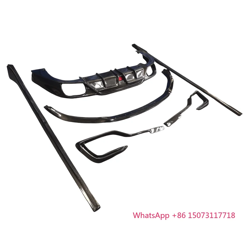 

Front Chin Shovel Rear Lip Diffuser Spoiler Side Skirts for Ghibli 2014-2016 Carbon Fiber Body Kits Bumper Guard