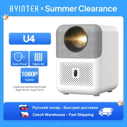 BYINTEK U4 LOVE Smart Mini Home Theater Projector 4K 1080P Video Android WIFI for Smartphone Cinema