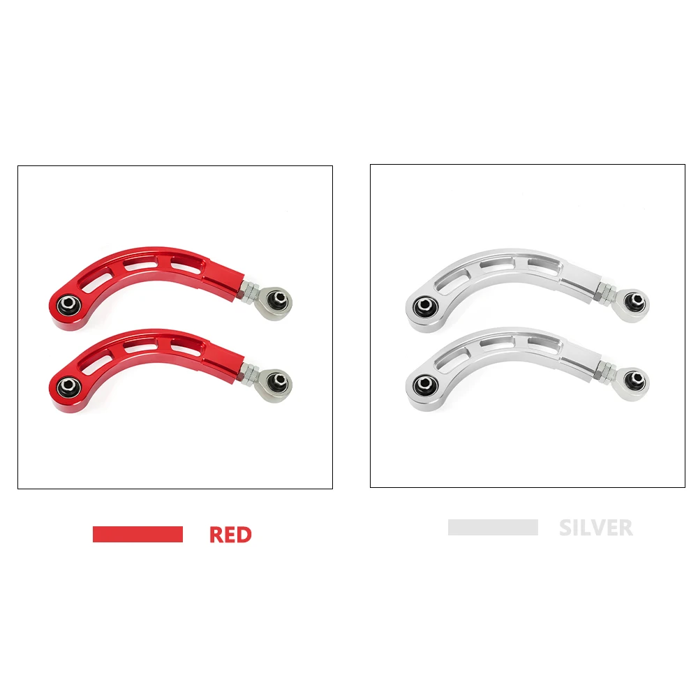 Bracci posteriori camber regolabili 2 pezzi Braccio camber di controllo superiore posteriore con cuscinetti per Mitsubishi Lancer 2008-2017 (CY/CZ) LCA023