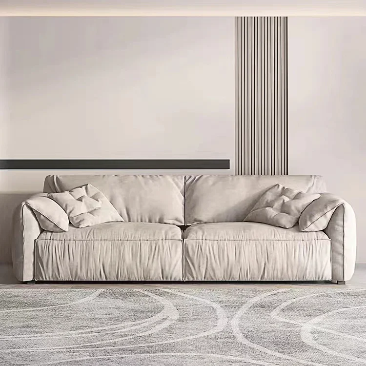 #Living Room Italian Minimalist Luxury Soft Comfortable Velvet Sofa Modern Chair For Living Roommodular Lazy Chair