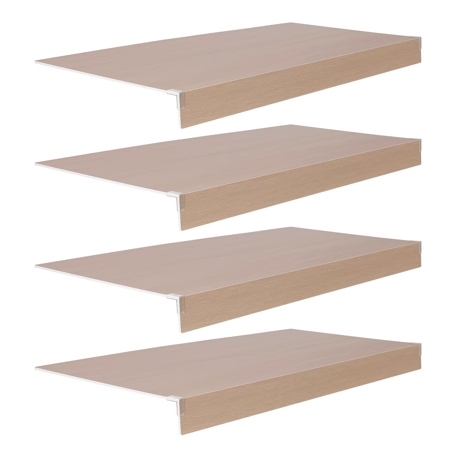 

Set of 4 Wire Shelf Cover 0.32in Thick Removable Shelf Covering Easy To Clean and Install for Home Kitchen Bathroom Organization