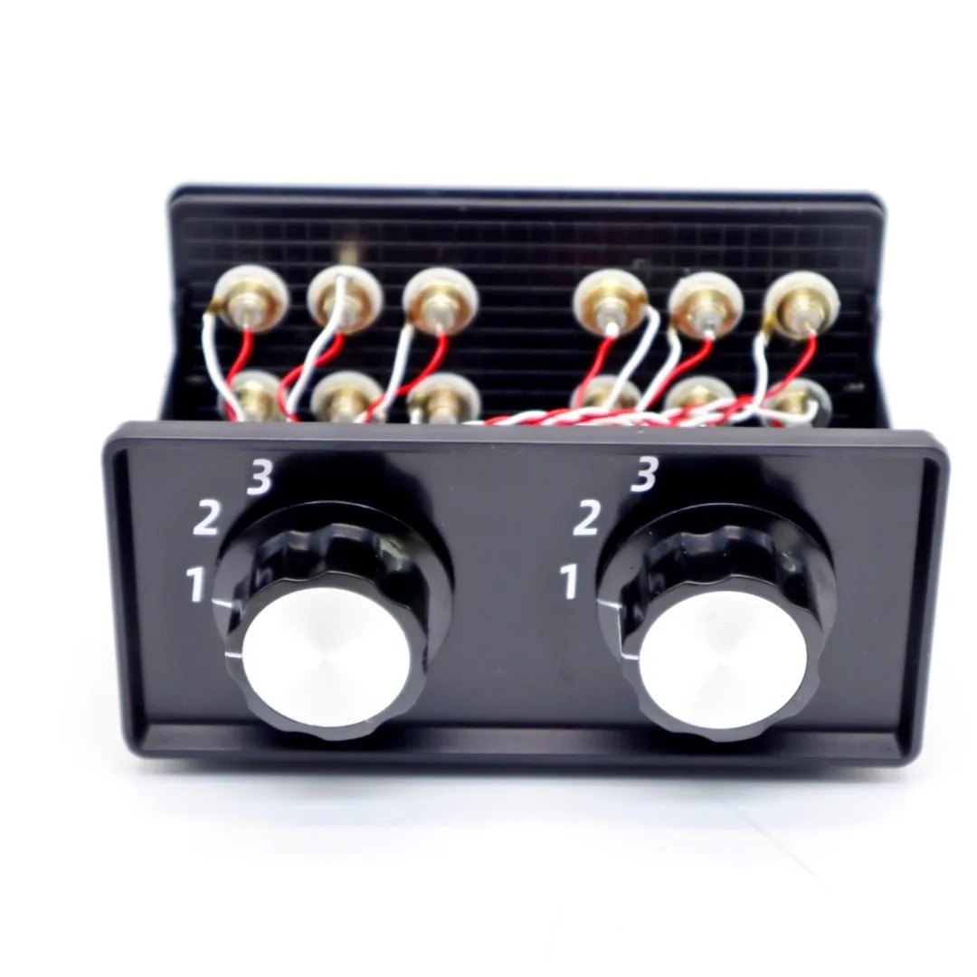3 groups RCA 3-in-3-out audio signal input and output dual-switch amplifier /preamplifier multi-channel audio source signal in