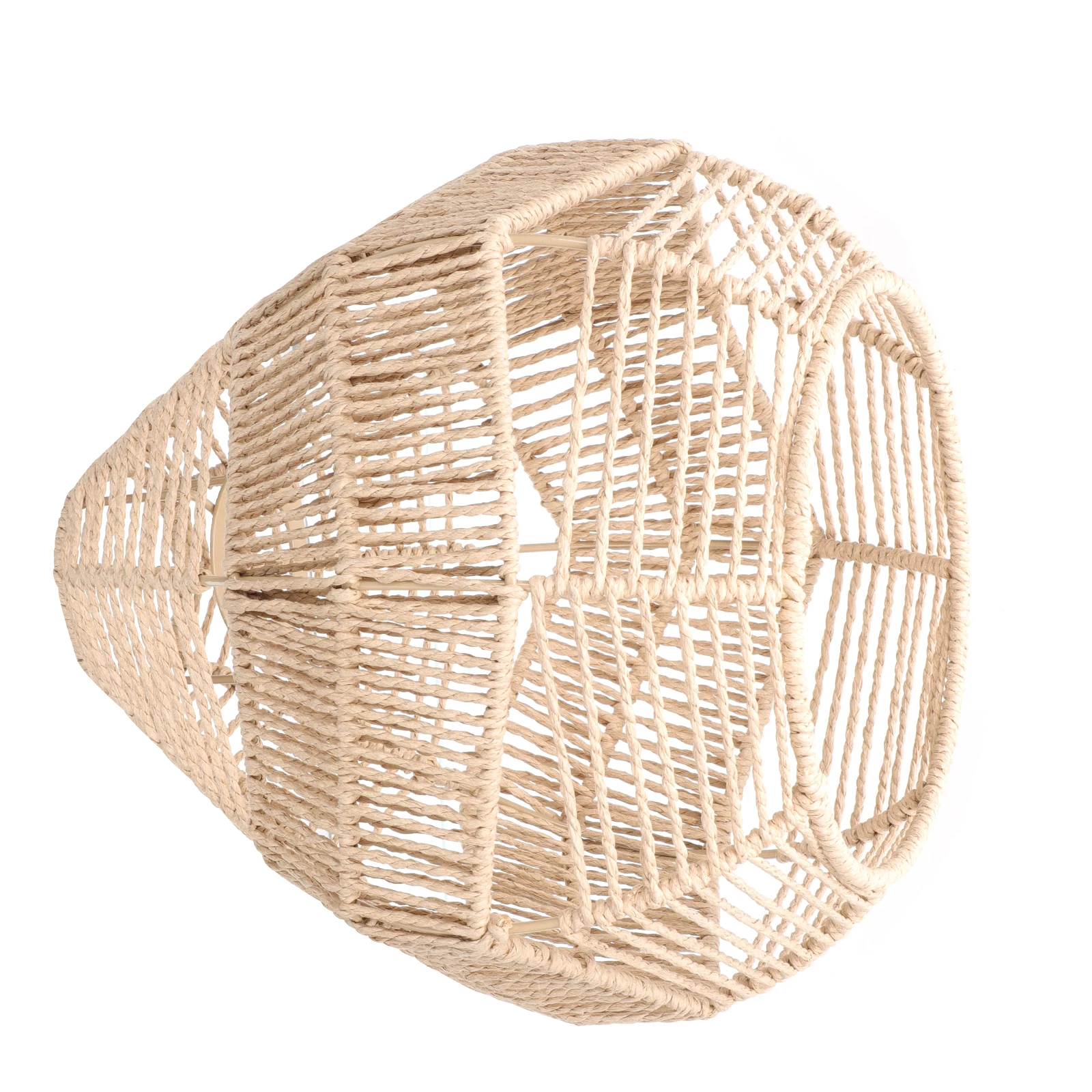 

Handmade Paper String Woven Lampshade Simple Style Home Hanging Light Cover Decorative Ceiling Pendant Lamp Cover
