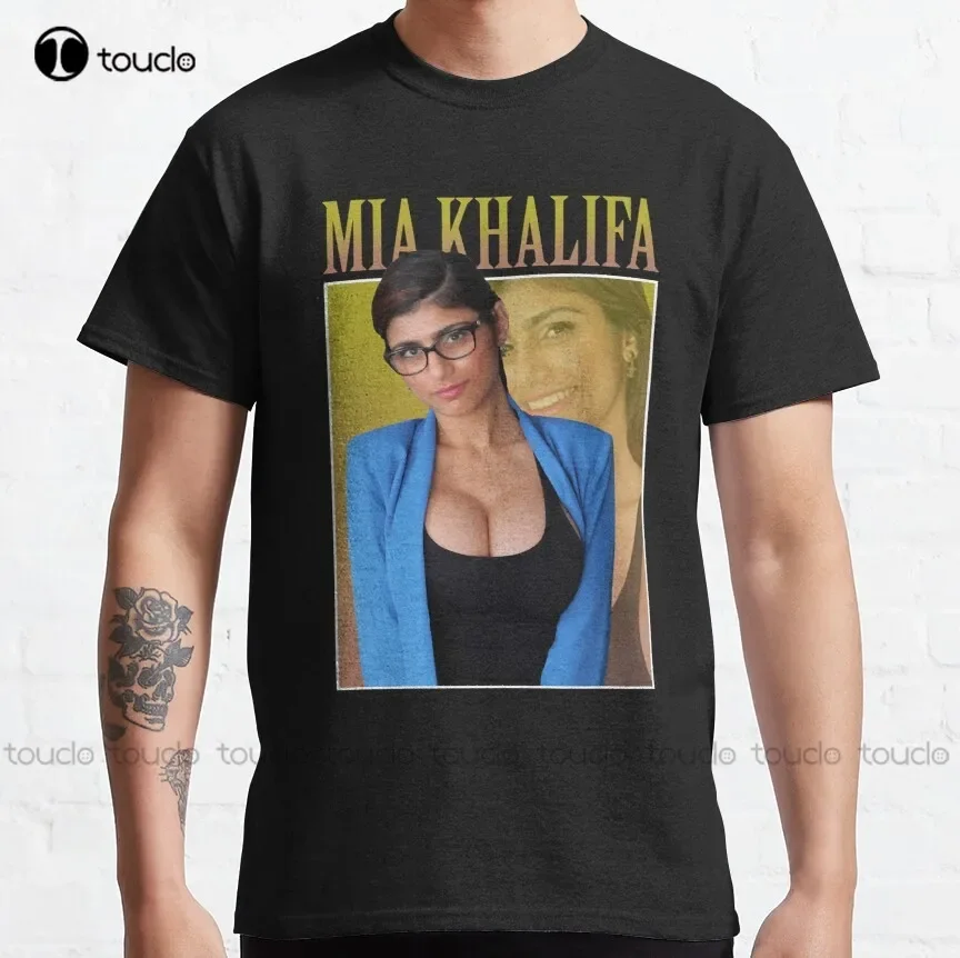 

Подарки на день рождения Mia Khalifa Idol Gift Fot You Классическая футболка Красная рубашка на заказ Футболки унисекс с цифровой печатью для взрослых и подростков Новые