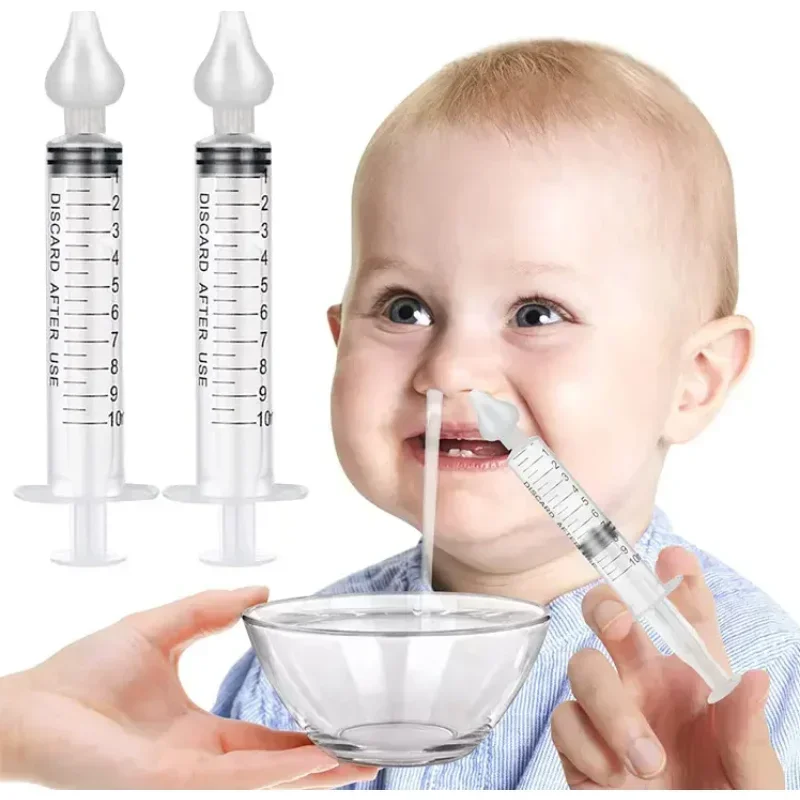Washing for Children Babi Nose Cleaner 2Pcs/box Rhinitis Nasal Washer Needle Tube Baby Nasal Aspirator Cleaner Syringe Baby Nose