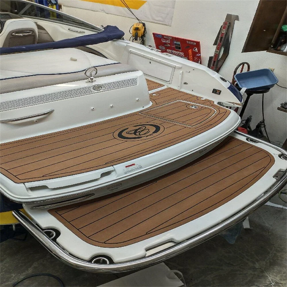 2022 Kobalt R8 Zwemplatform Cockpitboot EVA Faux Foam Teak Deck Vloerkussen