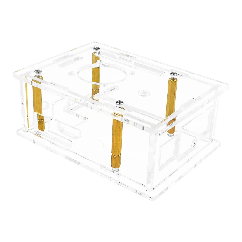 New Orange Pi 3B Acrylic Case Transparent Enclosure Active Passive Cooling Shell Optional Cooling Fan Heatsink for Orange Pi 3B