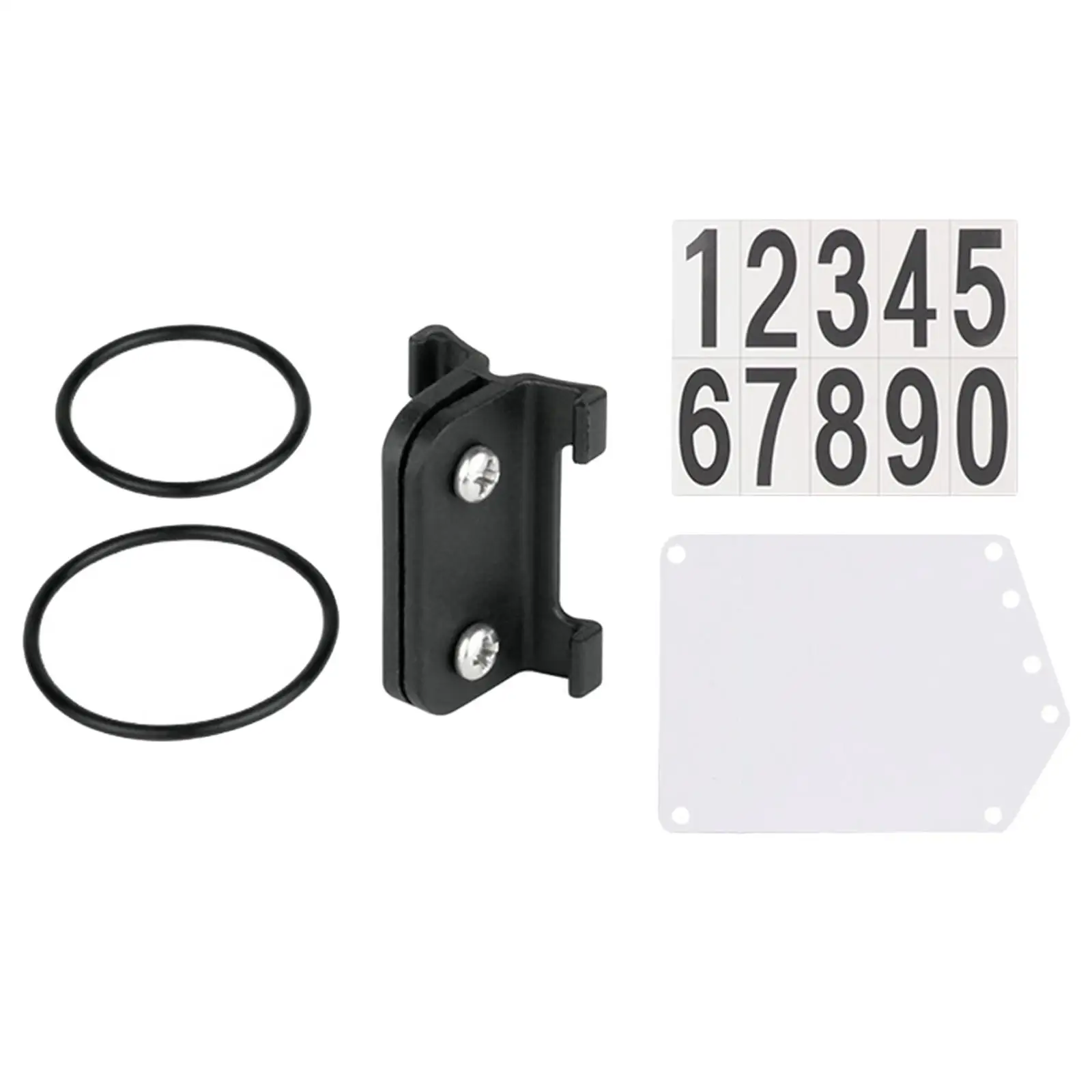 Bike Race Number Holder Mount Seatpost Bracket with Stickers PP Cycling Accessories for Bicycle Triathlon Races