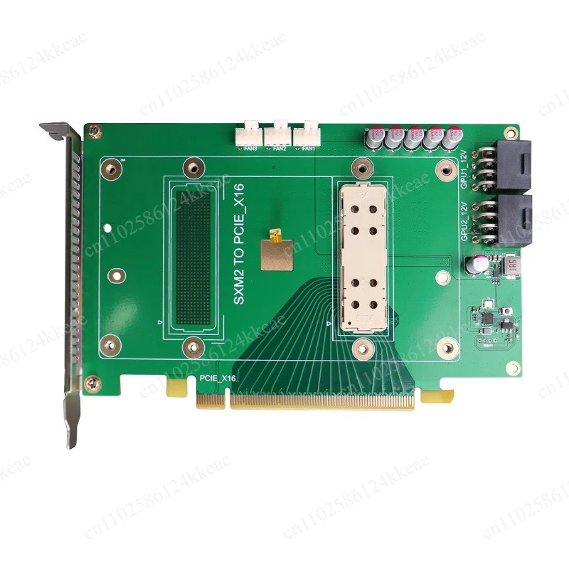 PC1-E X16 to SXM2 adapter card P100 V100 module graphics card with temperature control expansion card