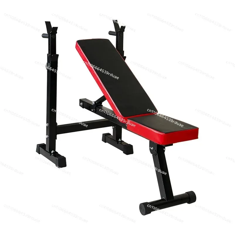 Home Fitness Adjustable Bench Press Barbell Rack Squat Rack Multi-function Foldable Weight Bench