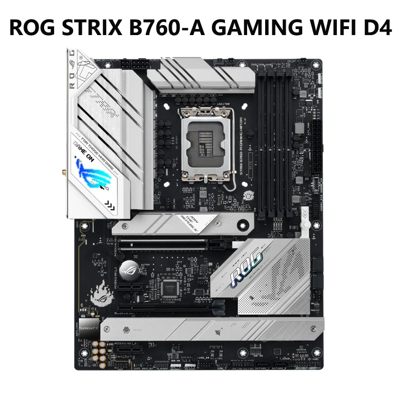 

ASUS ROG STRIX B760-A GAMING WiFi D4 Motherboard For Intel CPU PCIe 5.0 Bandwidth For Graphics Cards WiFi 6E USB3.2 GEN 2X2