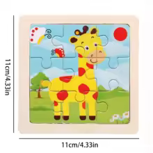 Puzzle Girafe en Bois Naturel