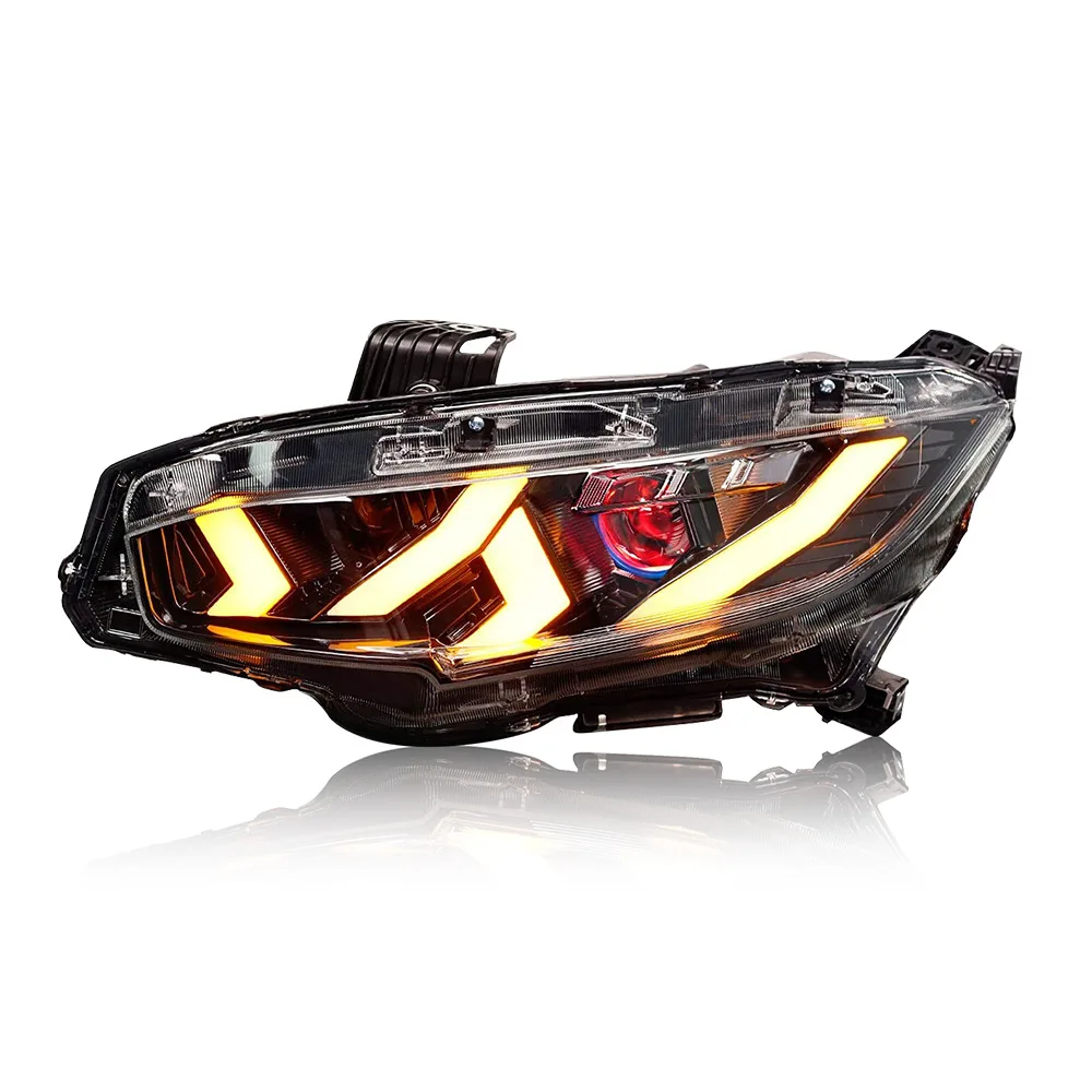 New for 2016-2021 10th Gen Civic Sedan Hatchback Si Type R Touring Sport EX EX-L LX Headlights Headlamp