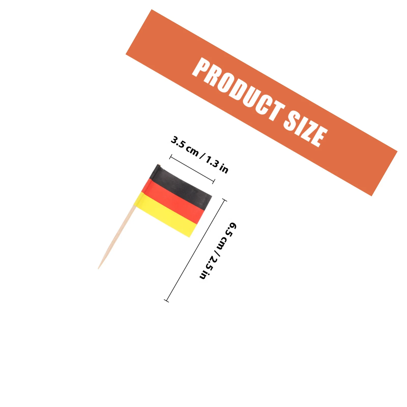 100Pcs Cupcake Toppers with Flags Unique Design Cake for Birthday Party Celebration Decor Toothpick Flags