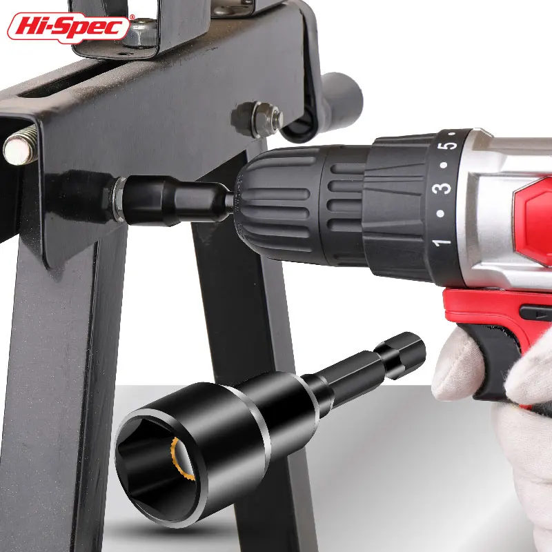 Hi-Spec Power Hex magnetyczne gniazdo śrubokręt nasadkowy zestaw wierteł Adapter rozszerzenie udarowe do wiertarek udarowych zestaw gniazd udarowych