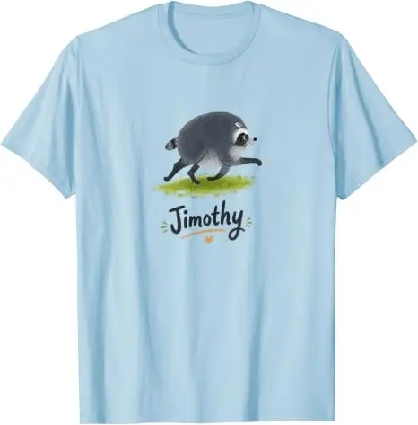 Jimothy Raccoon I Shaped Like Ball Short Spine Lustiges Geschenk-T-Shirt Y2k Trash Panda Wildlife Graphic Saying Tee HOT JIMOTHY Summer – Detail 26