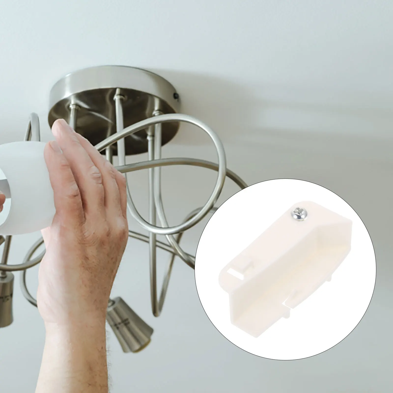 

25pcs Ceiling Light Buckles Plastic Fixing Clips For Ceiling Lamp Durable Rotating Clasp Home Lighting Accessories Holder