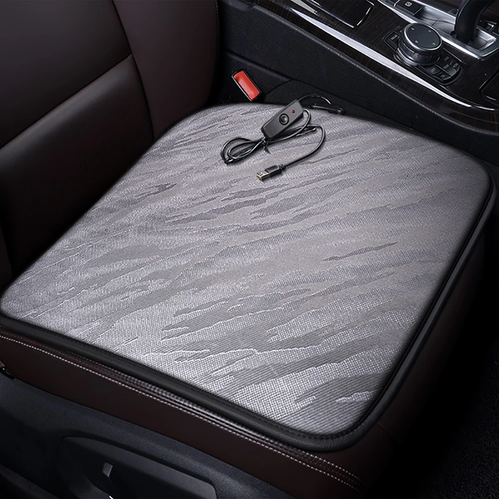 USB 5V Heated Car Seat Cover Car Heating Cushion Comfortable Seat Warmer Electric Winter Warm Seat Cushion for Car Office