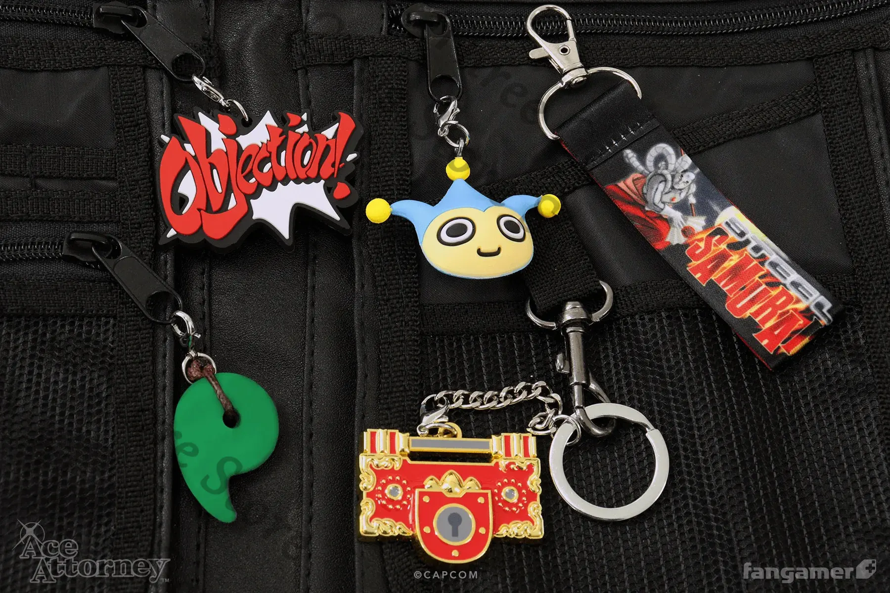 

Anime Ace Attorney Phoenix Wright Miles Edgeworth The Blue Badger Cosplay Cartoon Keychain Charm Accessory Keyring Mascot Gift