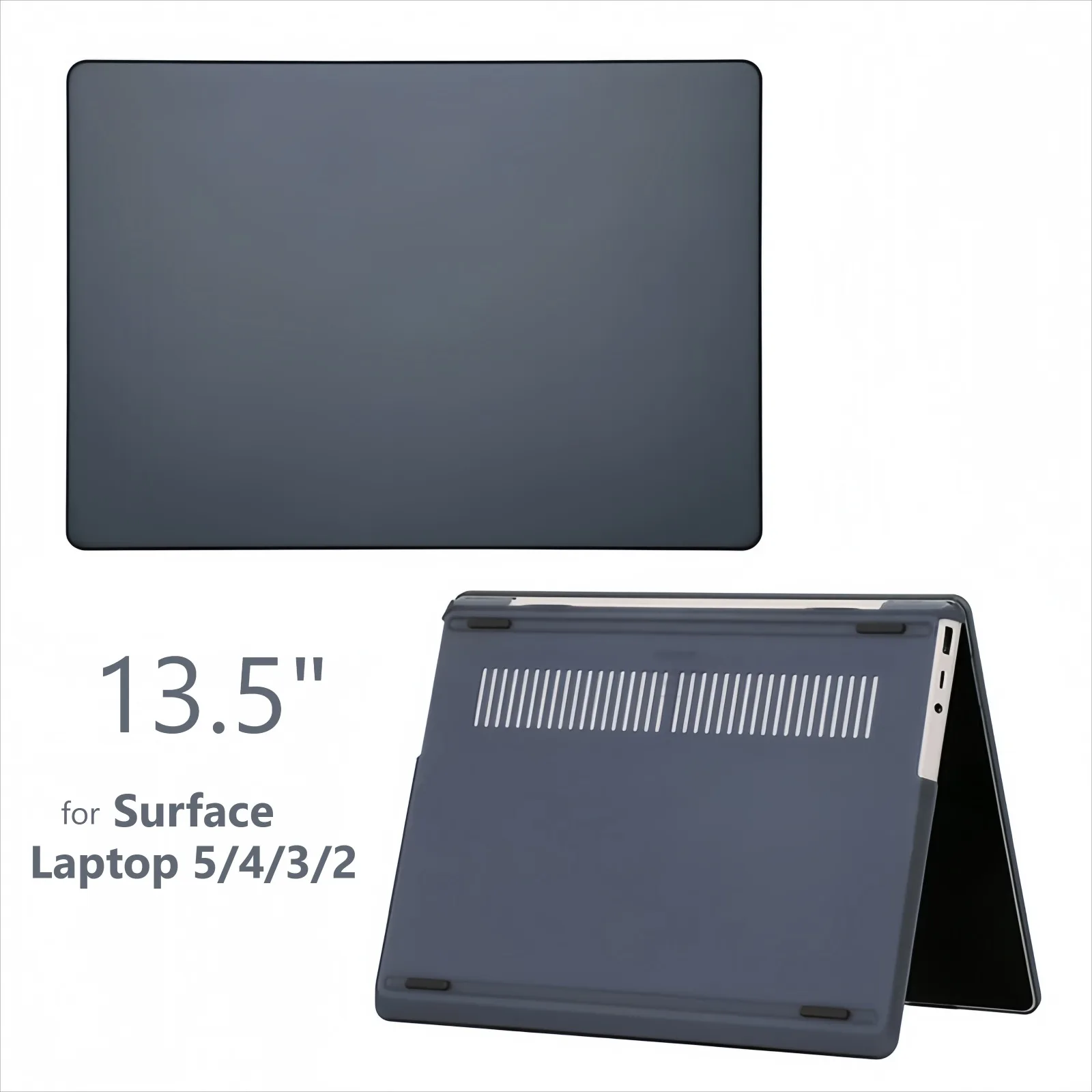 Matte Case for 13.5 Inch Microsoft Surface Laptop 5/4/3 PC Hard Shell Cover with Shockproof Protective Slim Snap