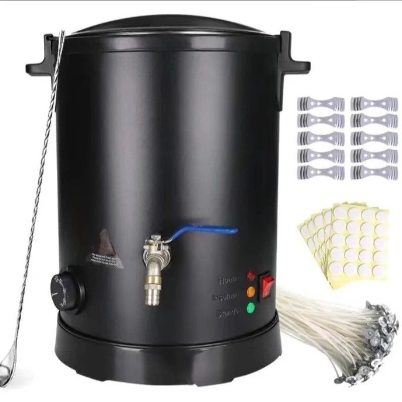 Wax Melter 8-liter Large Capacity Electric Stainless Steel Candle Melter Heating and Melting Bucket